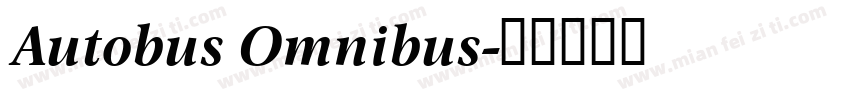 Autobus Omnibus字体转换